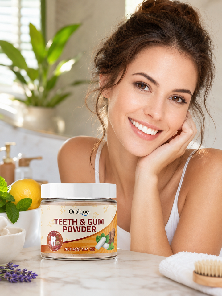 Herbal Tooth Powder — Naturally Whiter Teeth & Fresh Breath