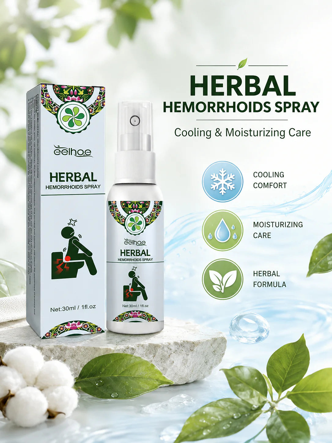 Herbal Cooling Spray for Skin
