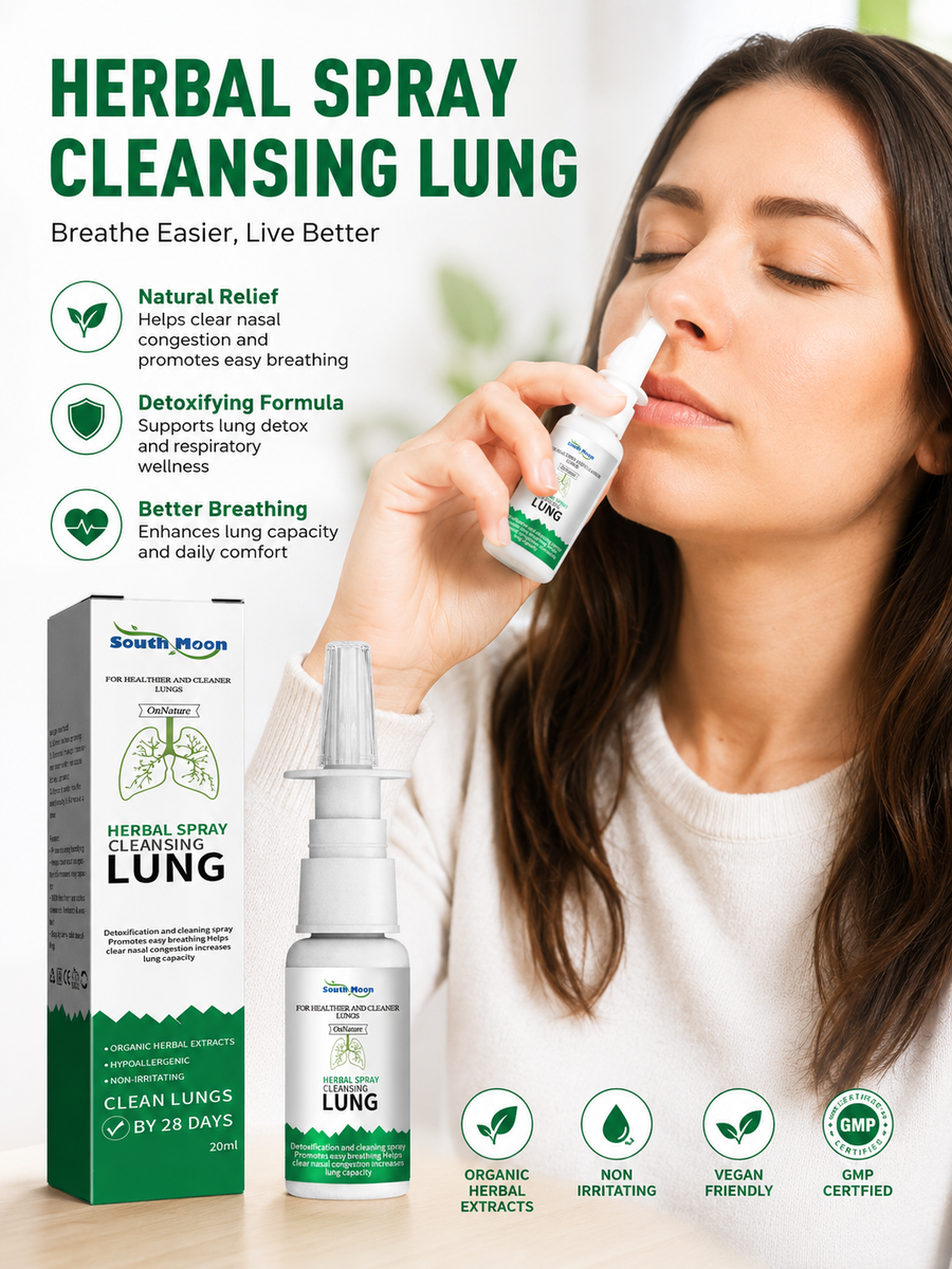 Herbal Lung Cleanse Spray — Clear Breathing in 28 Days