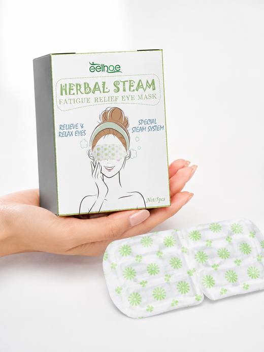 Steam Eye Mask for Tired Eyes — Instant Herbal Relief from