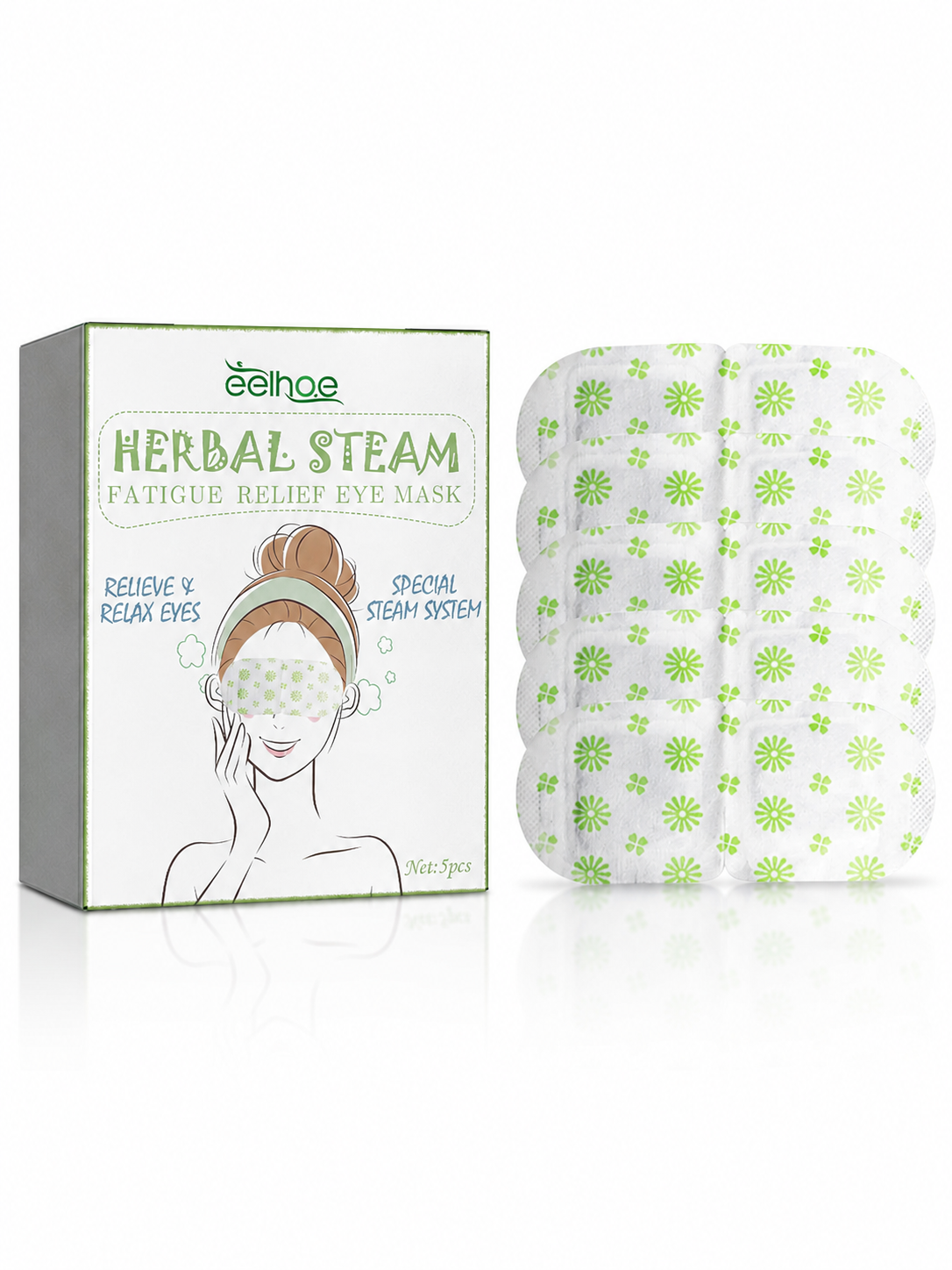 Steam Eye Mask for Tired Eyes — Instant Herbal Relief from