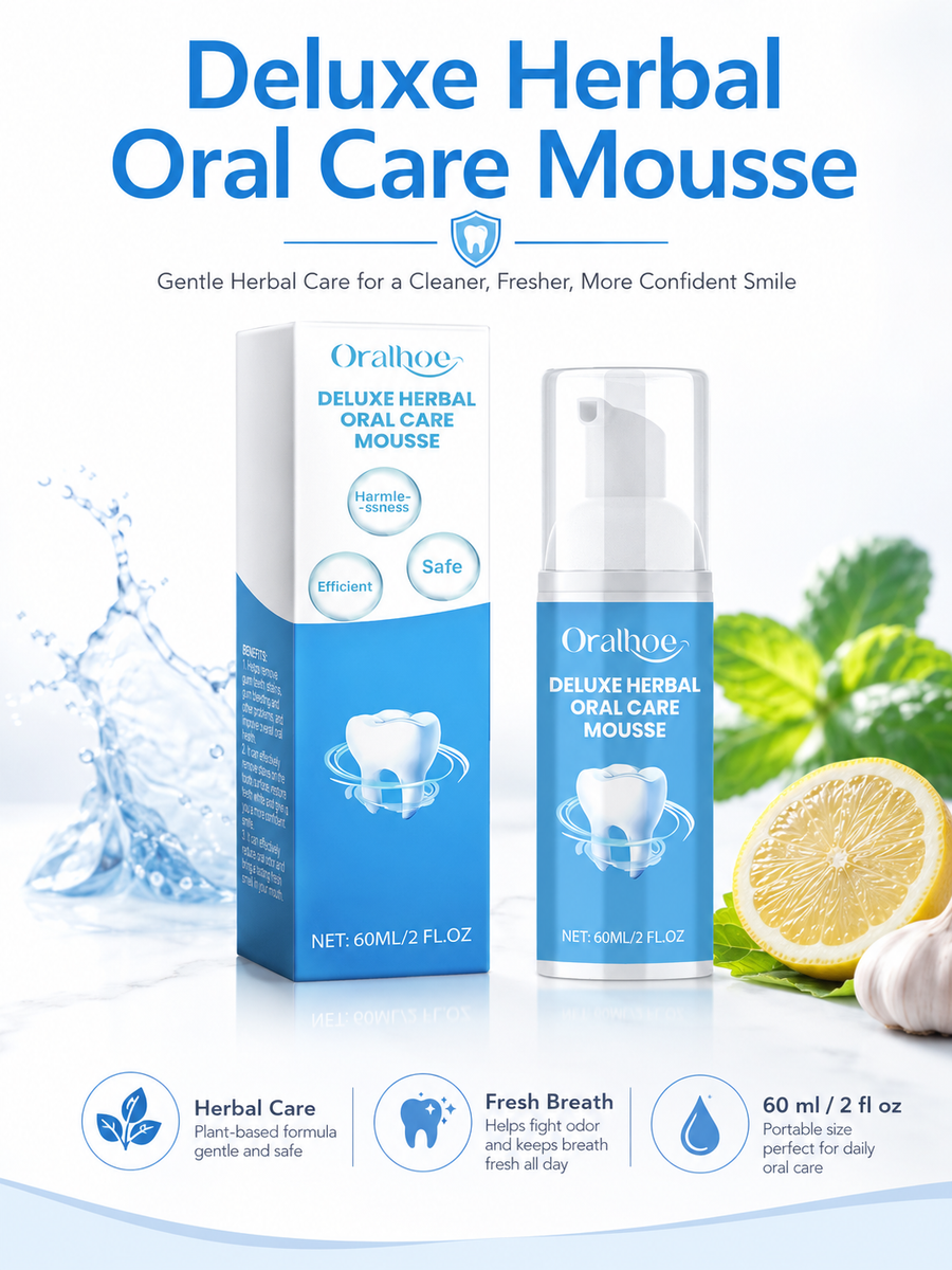Teeth Whitening Mousse – Bright, Fresh Smile with Herbal Care