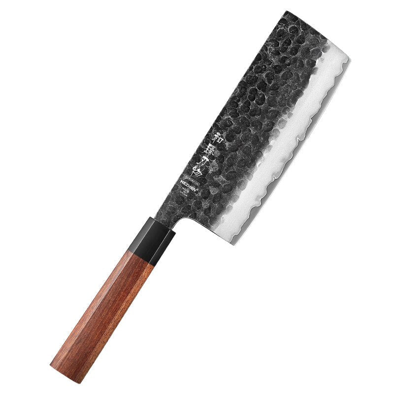 Kitchen Knife Set: Hammered 3-Layer Steel, 4 Piece Gift