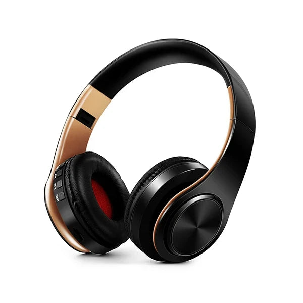 Foldable Wireless Headphones with Noise Reduction & Mic