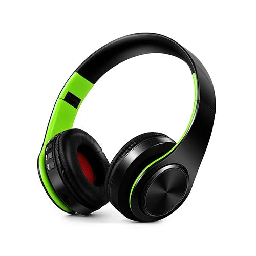 Foldable Wireless Headphones with Noise Reduction & Mic