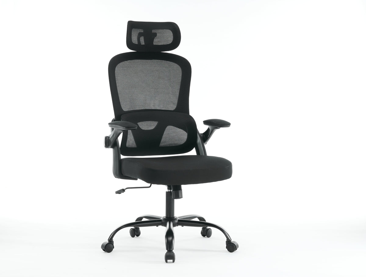 High Back Mesh Office Chair with Adjustable Headrest