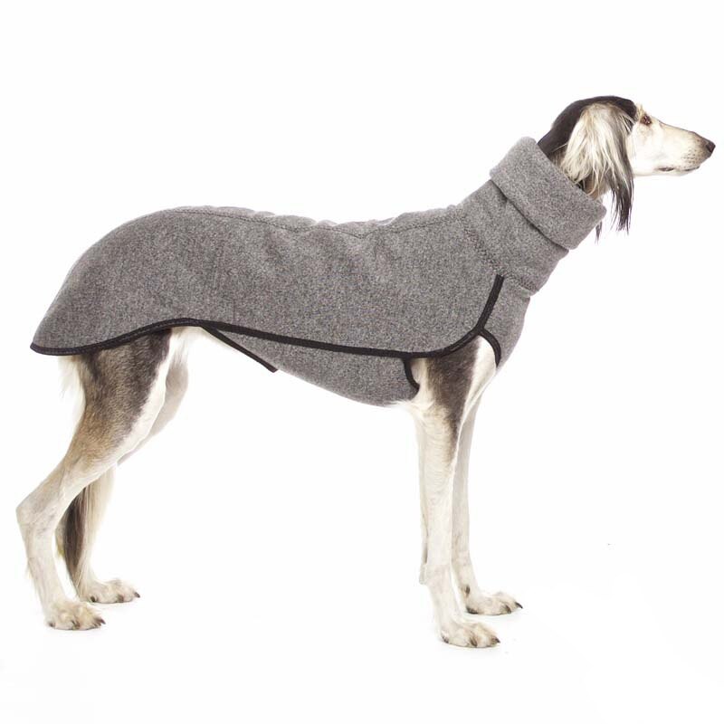 High-Collar Fleece Dog Coat for Cold-Weather Walks