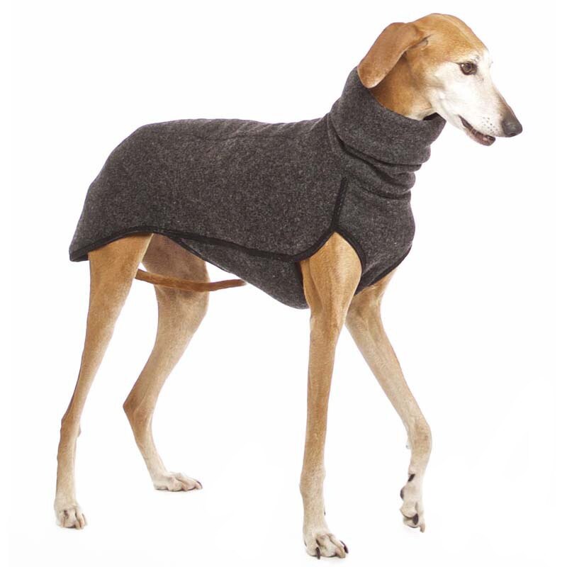 High-Collar Fleece Dog Coat for Cold-Weather Walks