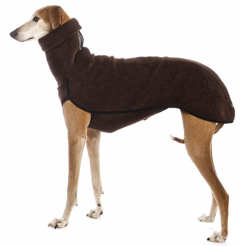 High-Collar Fleece Dog Coat for Cold-Weather Walks