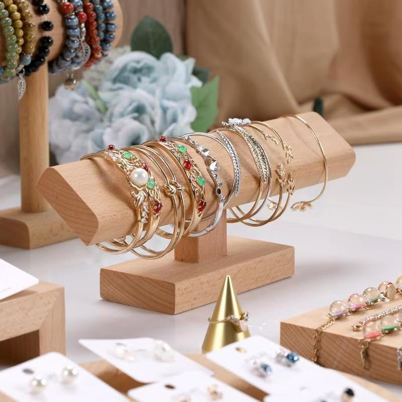 Wooden Jewelry Display Rack for Elegant Organization