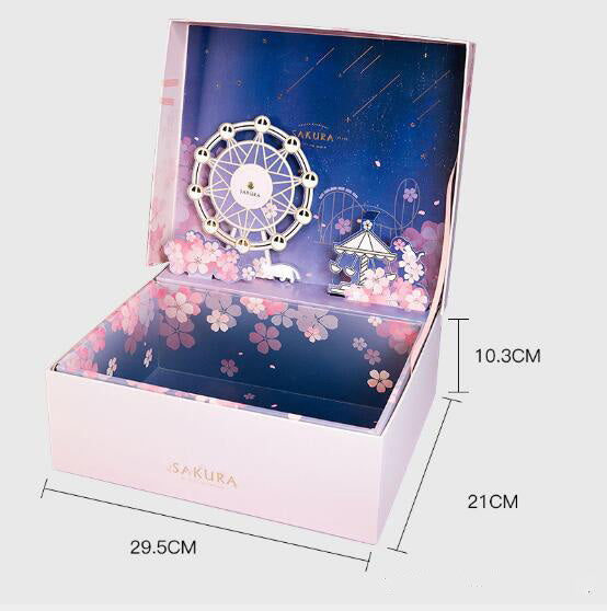 Luxury Gift Box Set with Botanical Silk Ribbon Details
