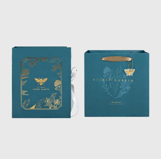 Luxury Gift Box Set with Botanical Silk Ribbon Details
