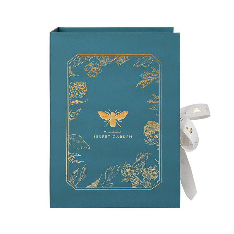 Luxury Gift Box Set with Botanical Silk Ribbon Details