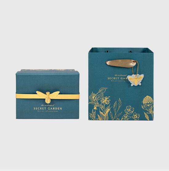 Luxury Gift Box Set with Botanical Silk Ribbon Details