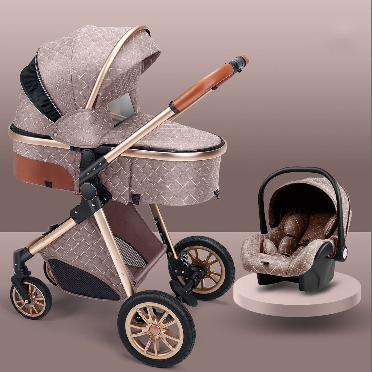 Convertible Baby Stroller Travel System for Newborns