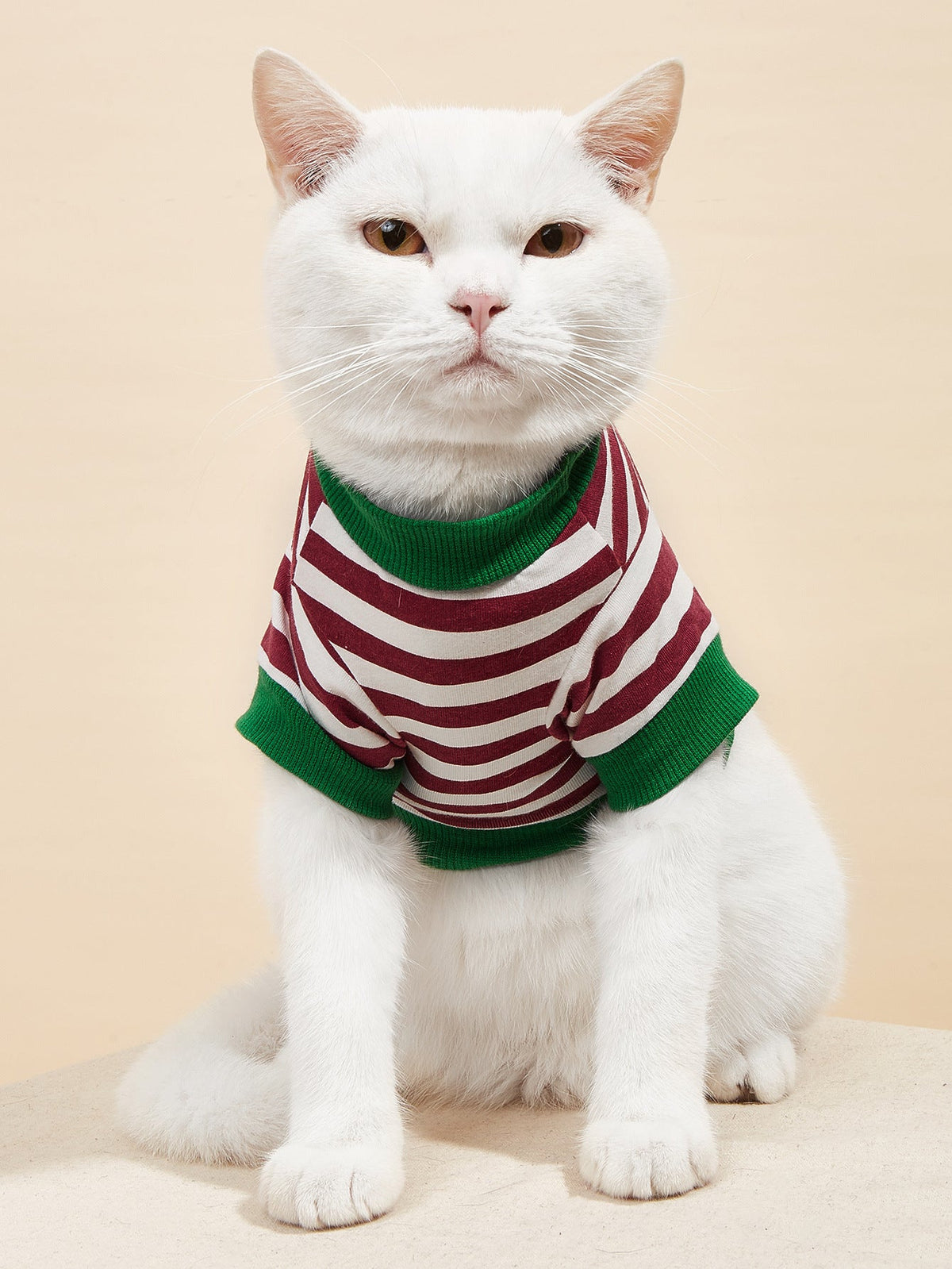 Small Pet T-Shirt: Comfortable Striped Everyday Wear
