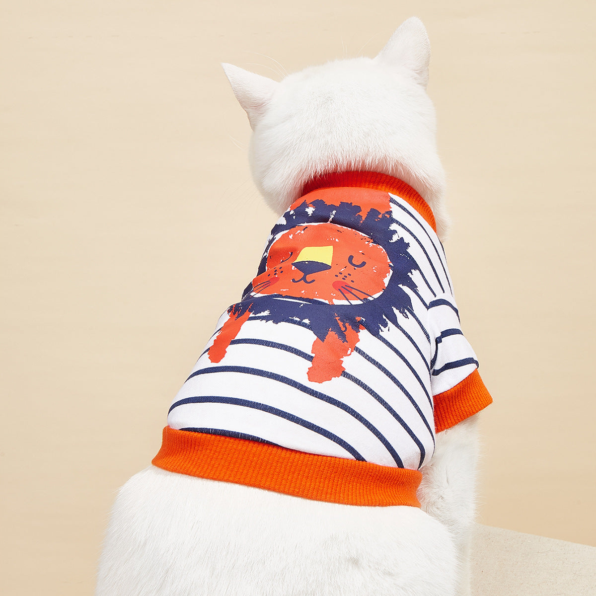 Small Pet T-Shirt: Comfortable Striped Everyday Wear
