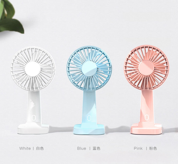 Portable Handheld USB Fan That Doubles as a Desk Fan
