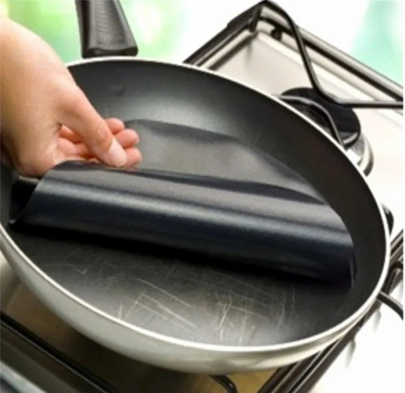 Reusable Non-Stick Frying Pan Liner for Eggs and Meat