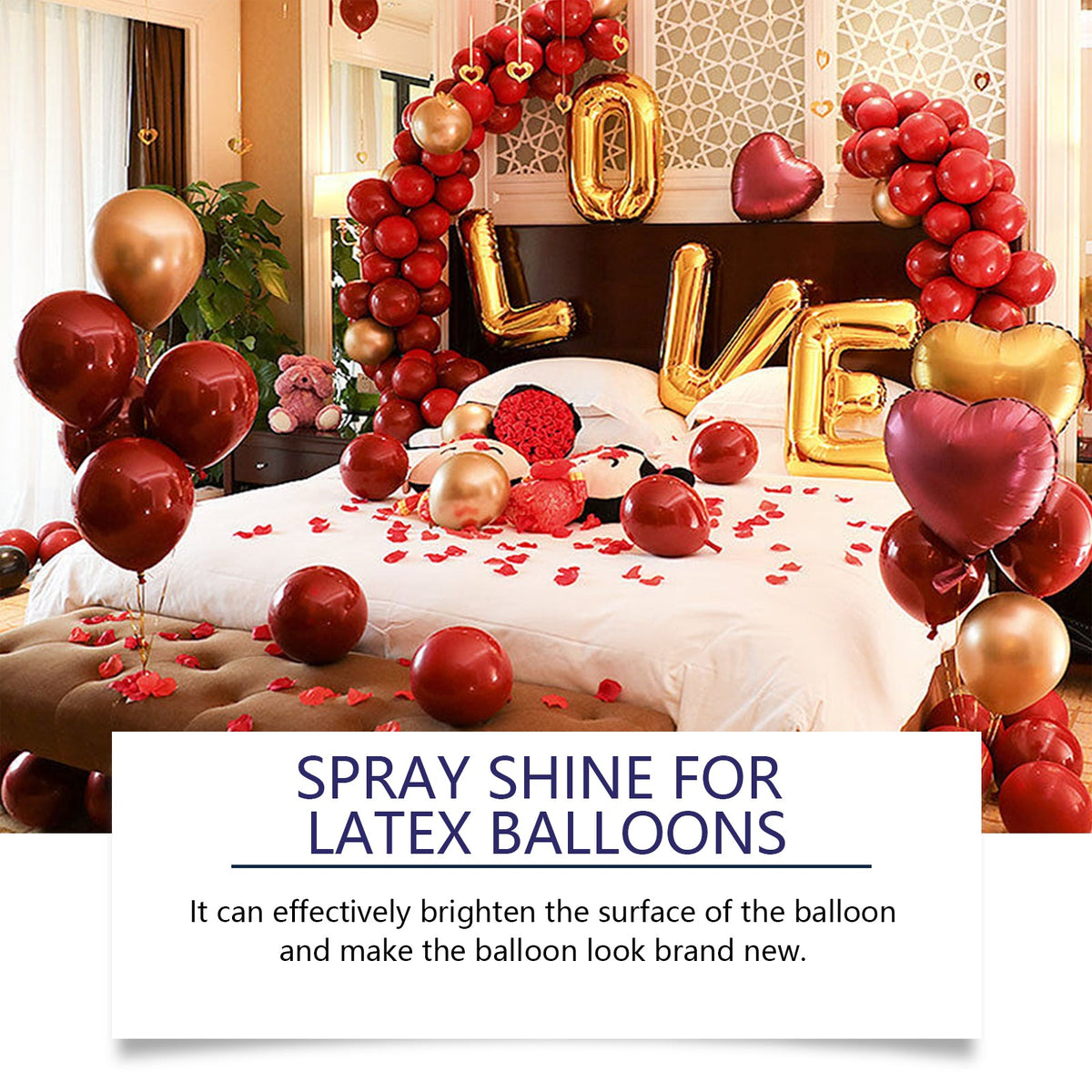 Balloon Shine Spray for Glossy Latex Balloon Decor