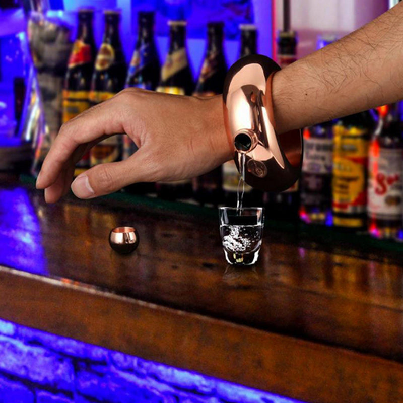 Bracelet Hip Flask 3.5oz Stainless Steel Wrist Pour