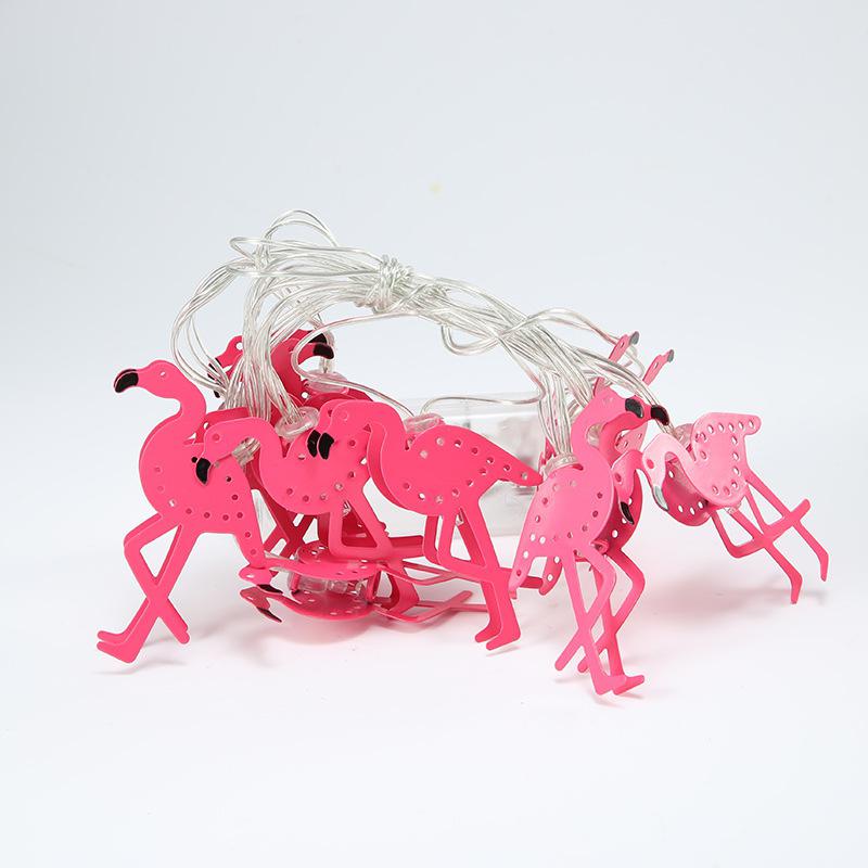 Pink Flamingo String Lights for Warm Tropical Glow