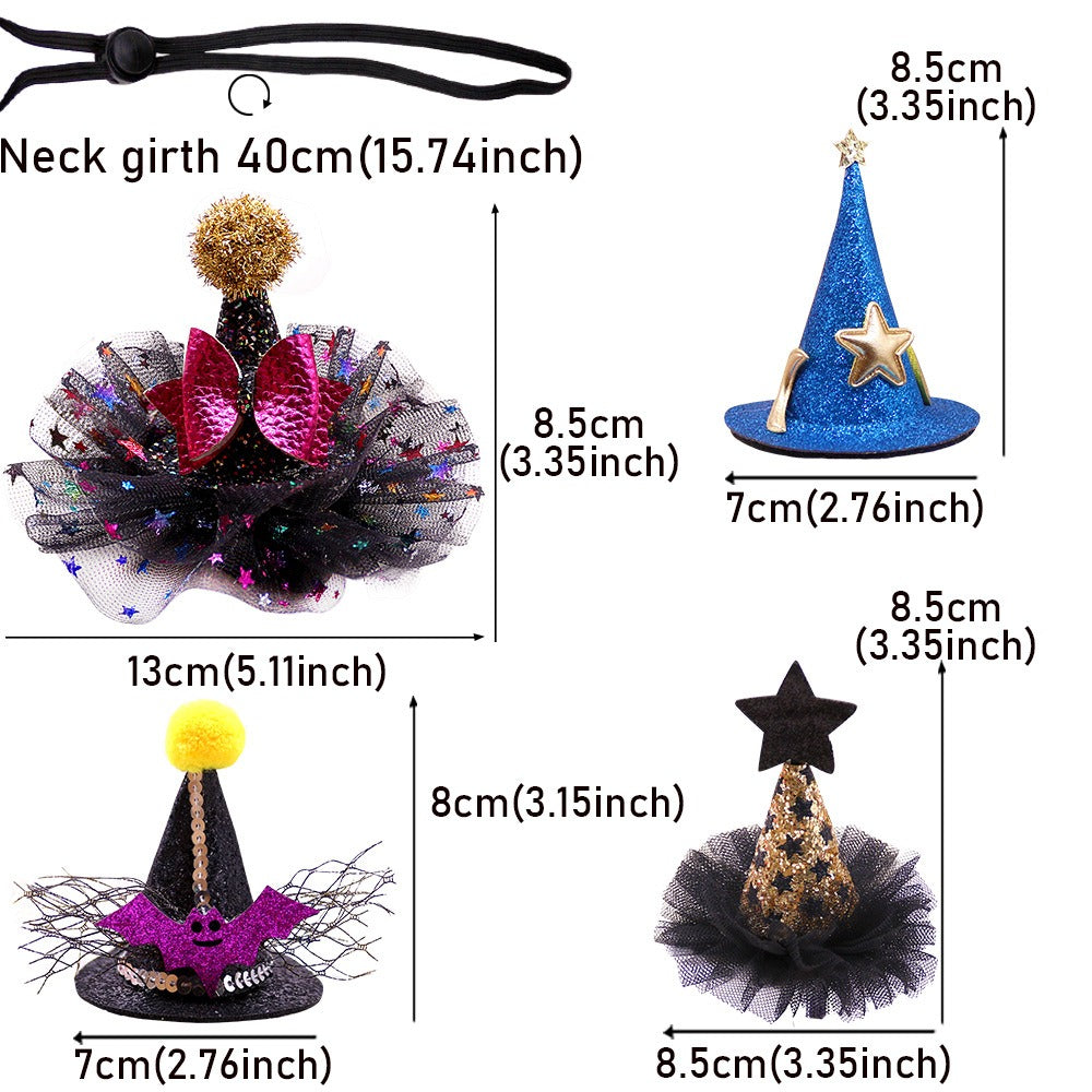 Halloween Pet Witch Hat for Festive Photos & Parties