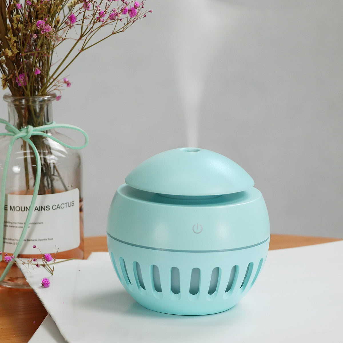 Mini USB Desk Humidifier for Dry Office and Bedroom Air
