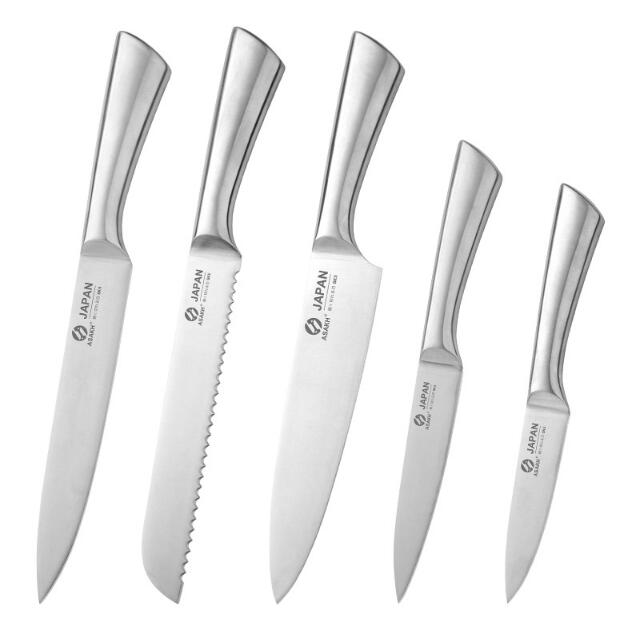 5-Piece Stainless Steel Kitchen Knife Set for Home Cooks