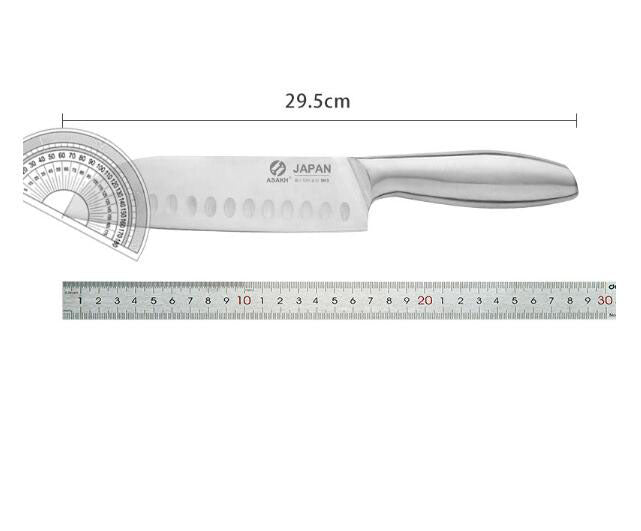7-Inch Japanese Chef Knife with Hollow Steel Handle