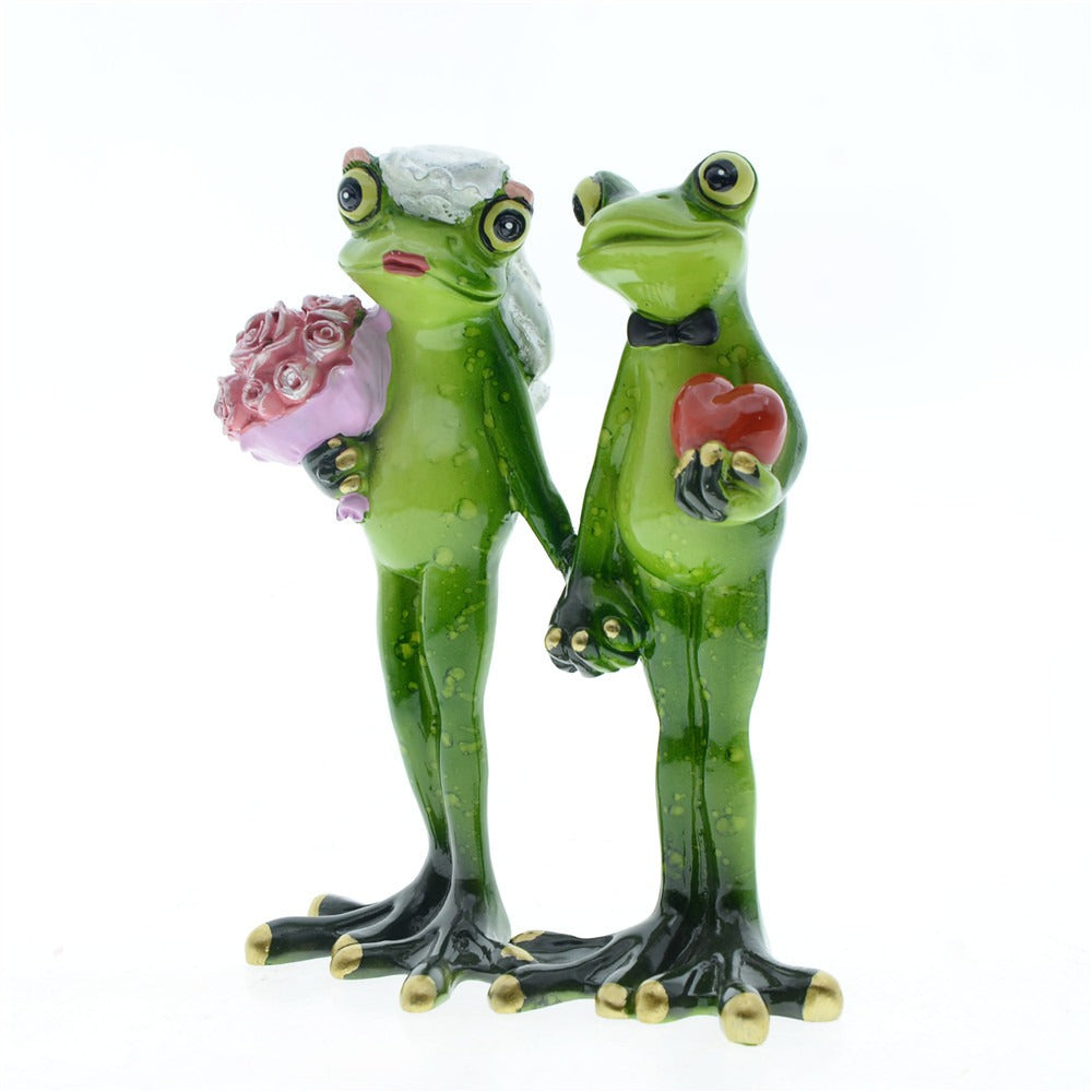 Frog Couple Wedding Decor | Playful Resin Centerpiece