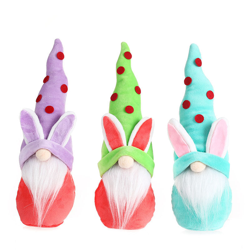 Easter Bunny Gnome Decor for Colorful Spring Shelves