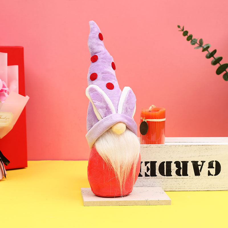 Easter Bunny Gnome Decor for Colorful Spring Shelves