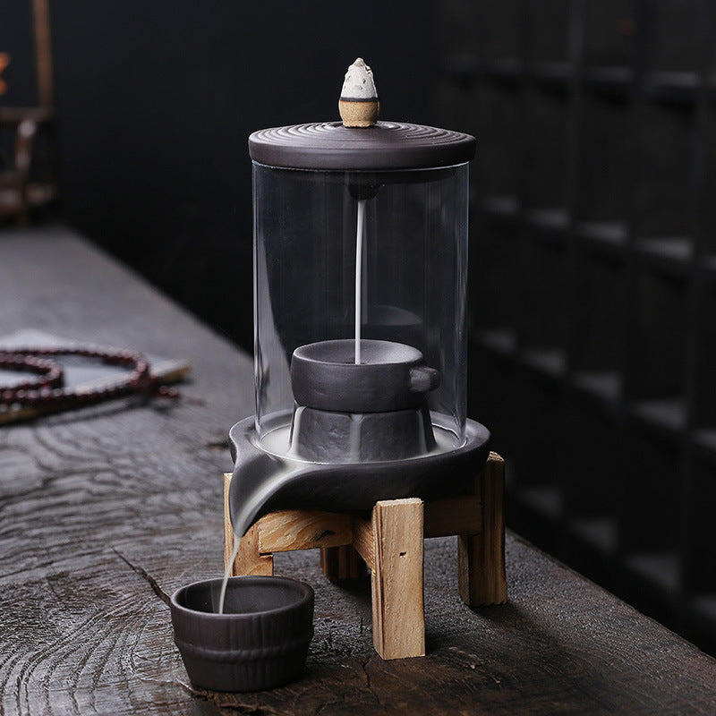 Ceramic Backflow Incense Burner for Calming Home Decor