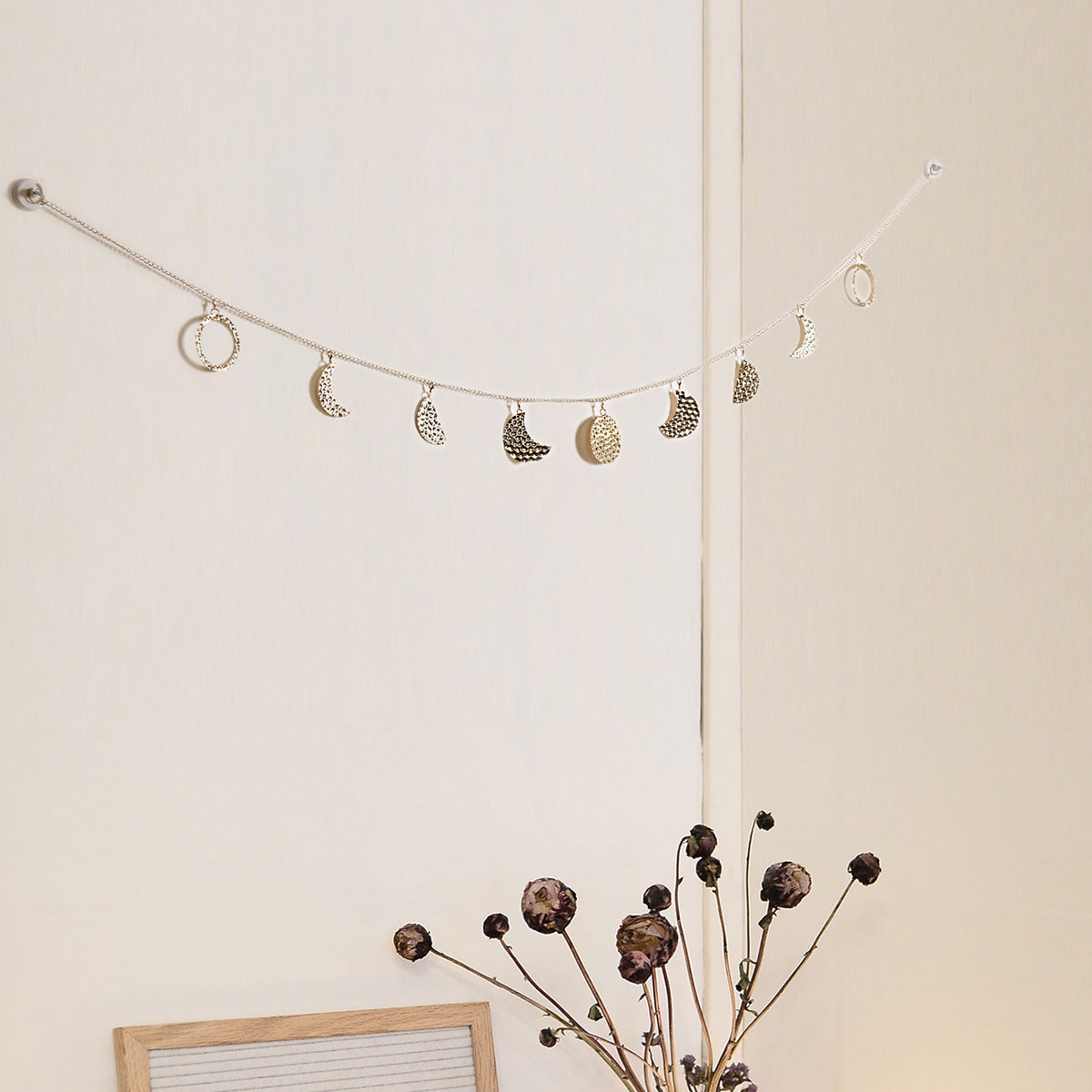 Moon Phase Metal Wall Decor | Gold Celestial Accent