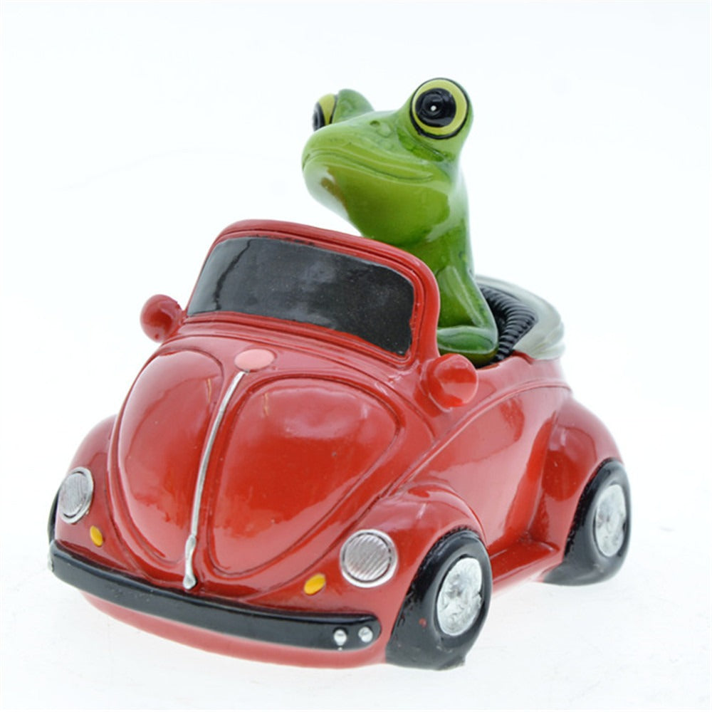 Frog Couple Car Ornament for Playful Home Displays