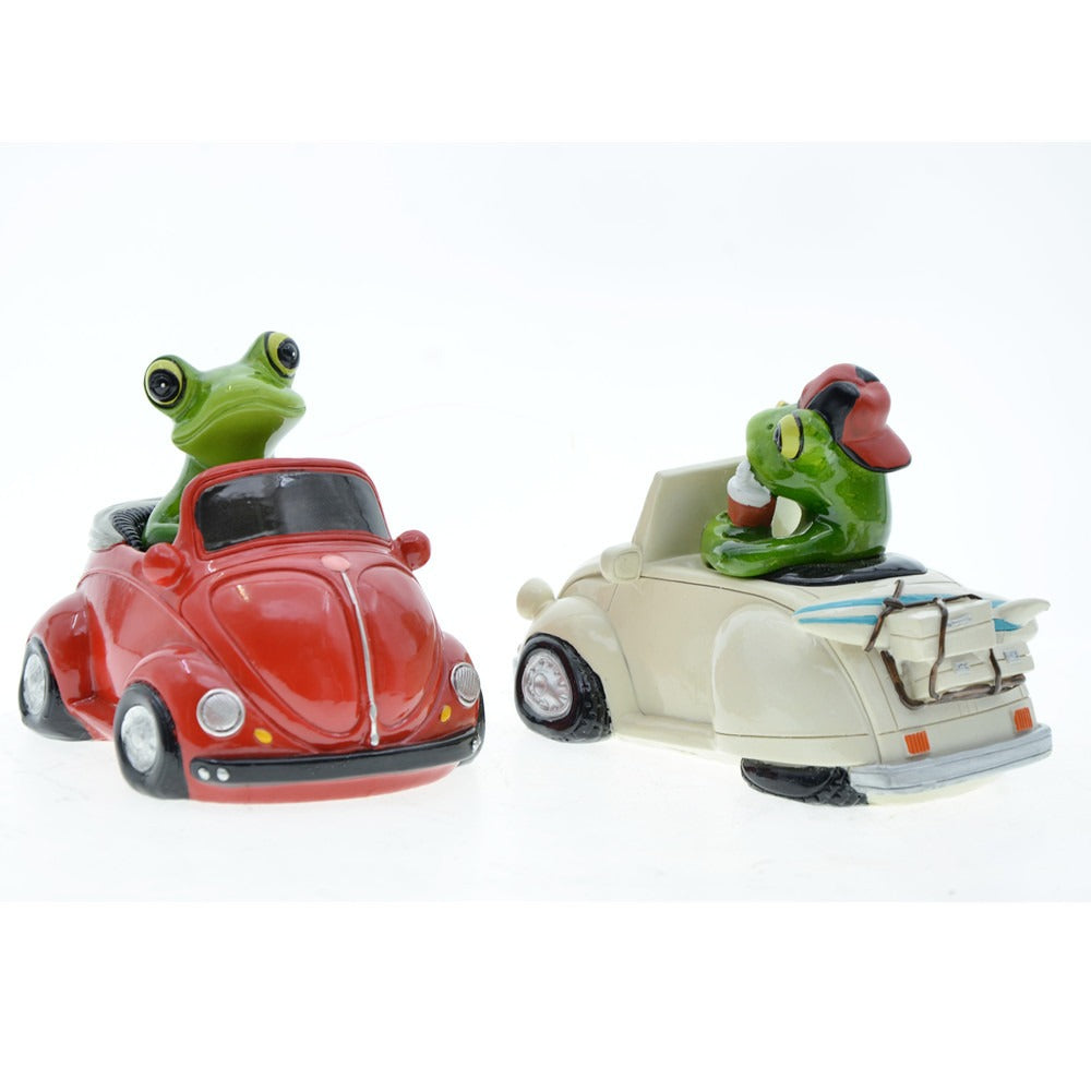 Frog Couple Car Ornament for Playful Home Displays
