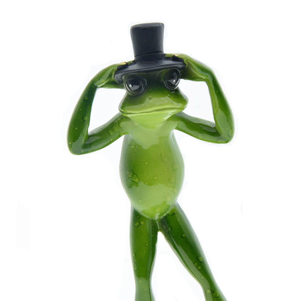 Magician Frog Resin Ornament for Whimsical Home Decor