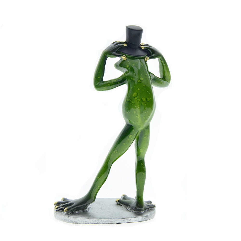 Magician Frog Resin Ornament for Whimsical Home Decor