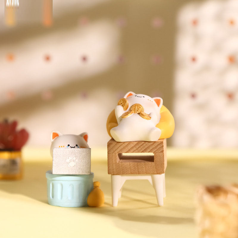 Cat Blind Box Figurines: Colorful Miniature Decor