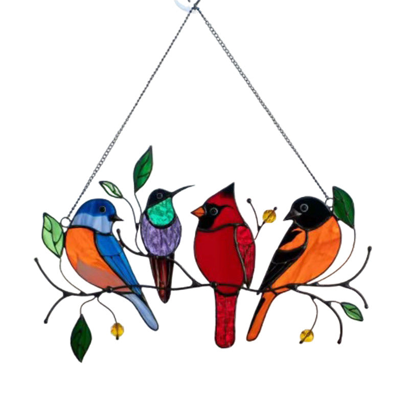 Bird Pendant Decor for Colorful Garden-Inspired Charm