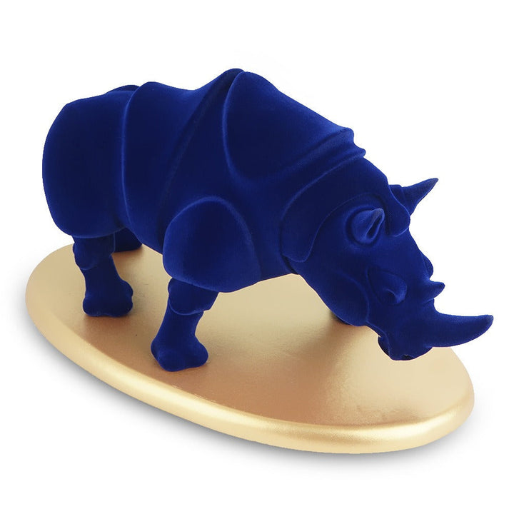 Blue Rhinoceros Sculpture for Luxury Home Decoration