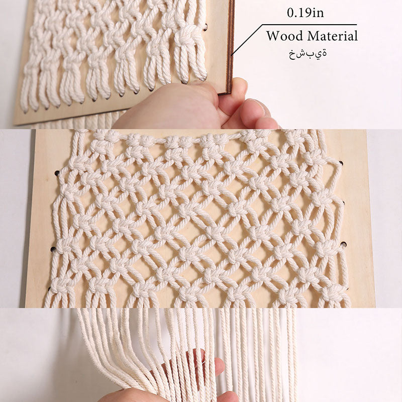 Wood Mesh Wall Hanging for Warm, Tidy Home Display