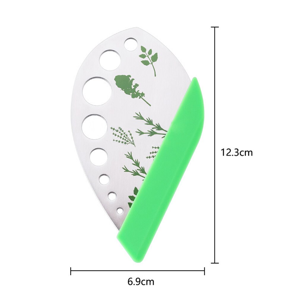 Stainless Steel Herb Stripper with 9 Holes for Kale