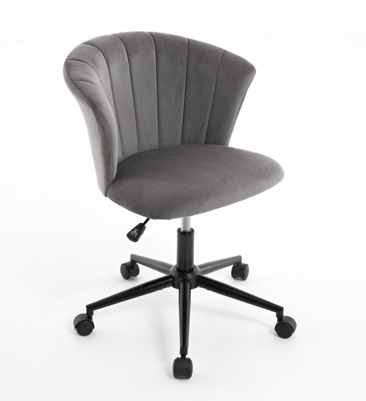 Flower Shape Velvet Swivel Desk Chair for Home Office