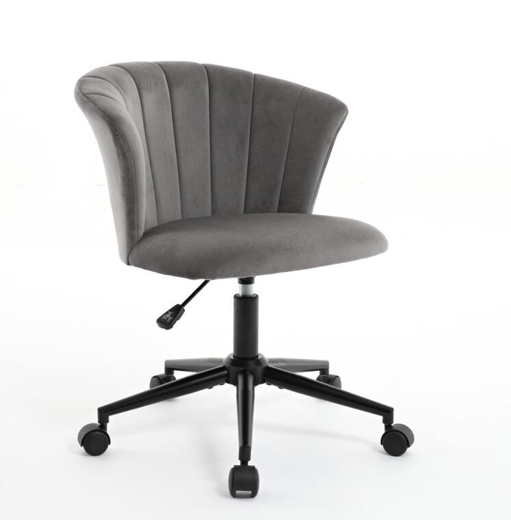 Flower Shape Velvet Swivel Desk Chair for Home Office
