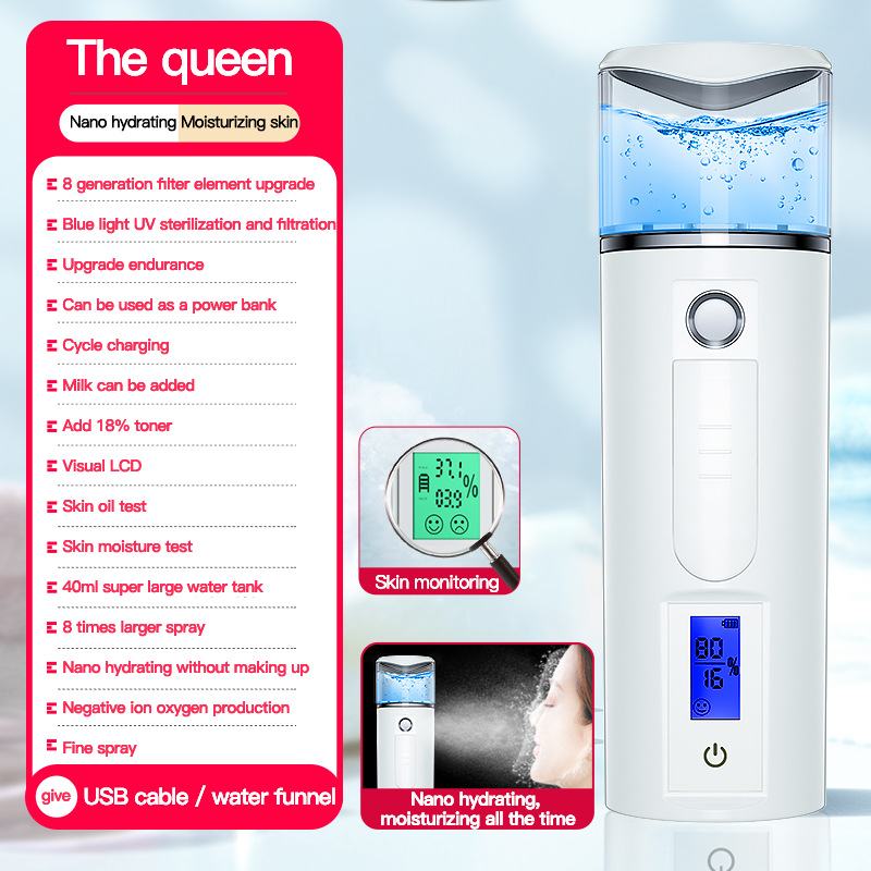 Portable Facial Mist Sprayer for Dry Skin On the Go