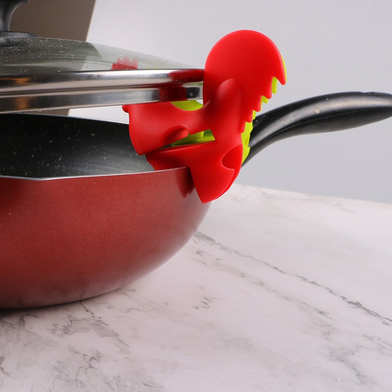 Rooster Pot Clamp Spoon Rest, Spill-Proof Kitchen