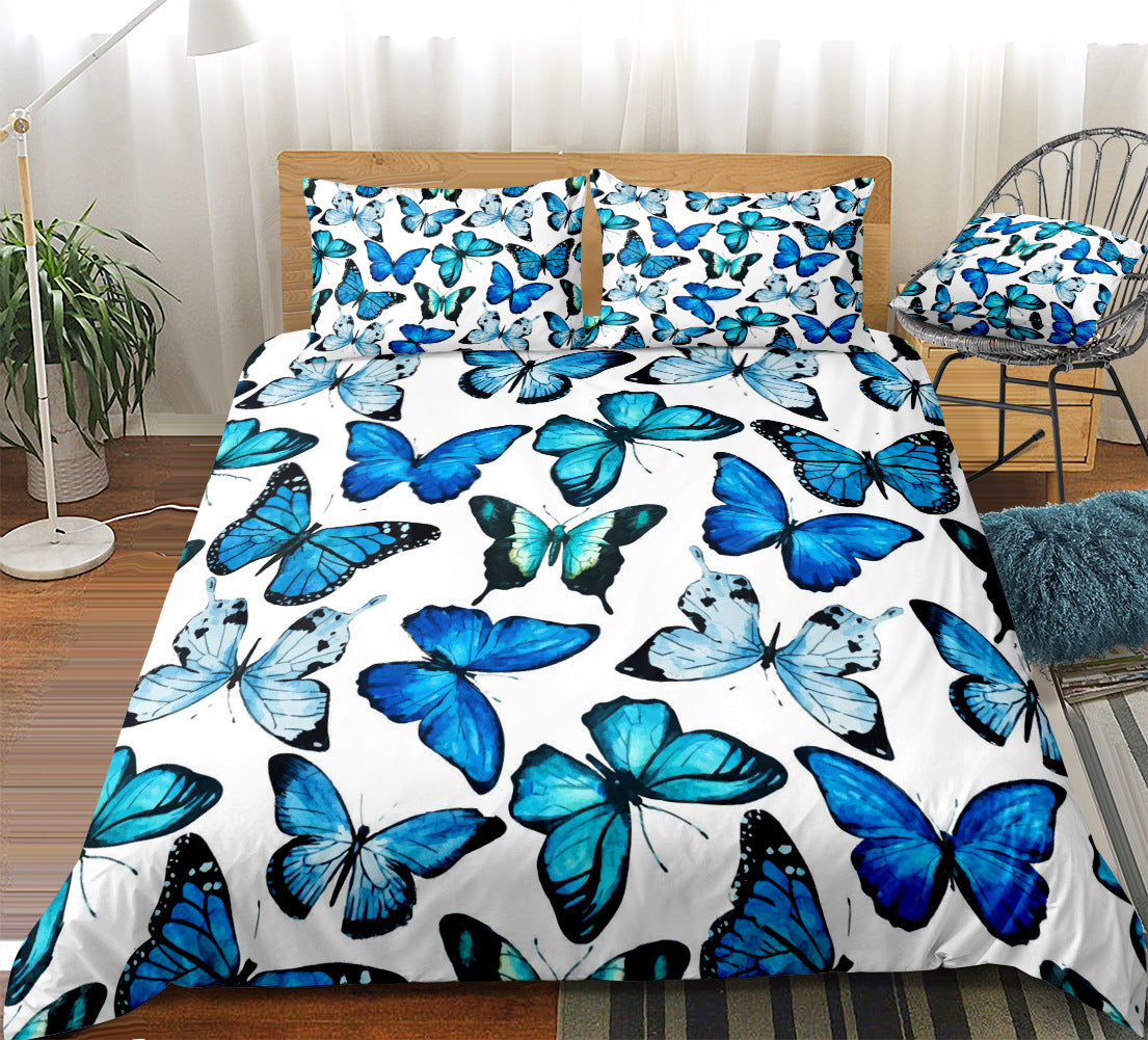 Butterfly Bedding Set for Bold, Colorful Bedroom Style