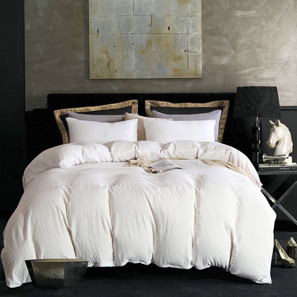 Full Washed Quilt Cover Set for a Soft, Cozy Bedroom